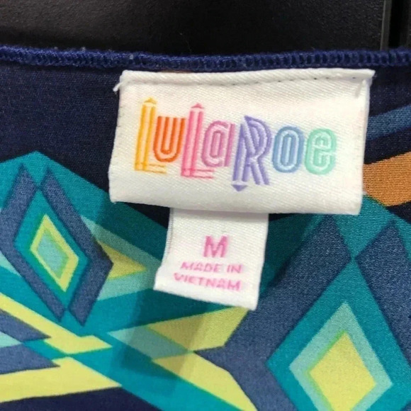 LuLaRoe Kimono/duster/cardigan/beach cover up,sheer,lightweight multicolor print - Picture 5 of 6